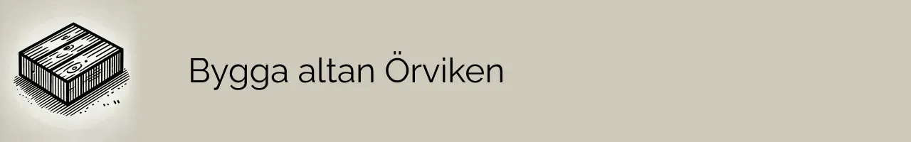 Bygga altan Örviken